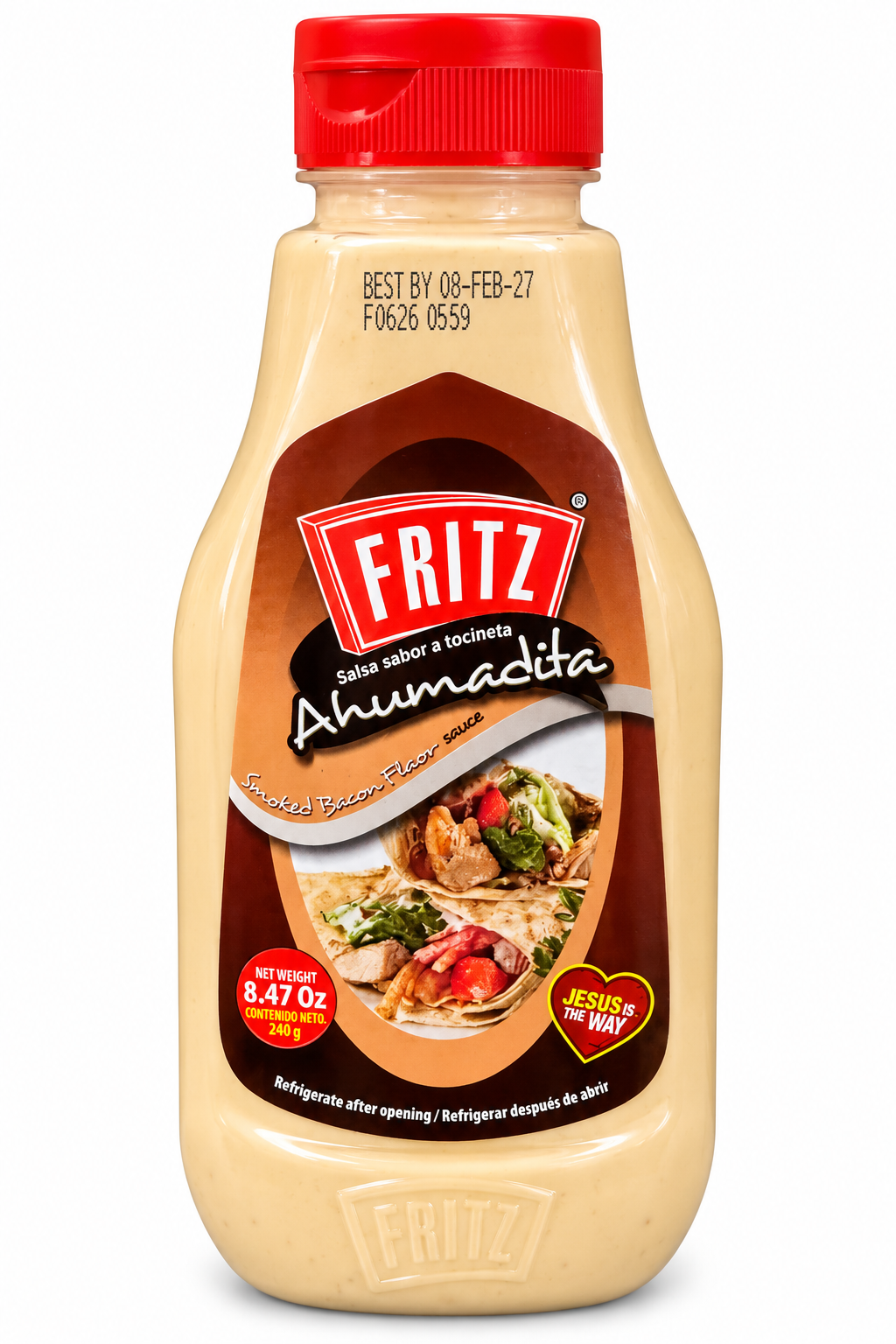 FRITZ / SALSA AHUMADITA SABOR A TOCINETA/8.47 OZ