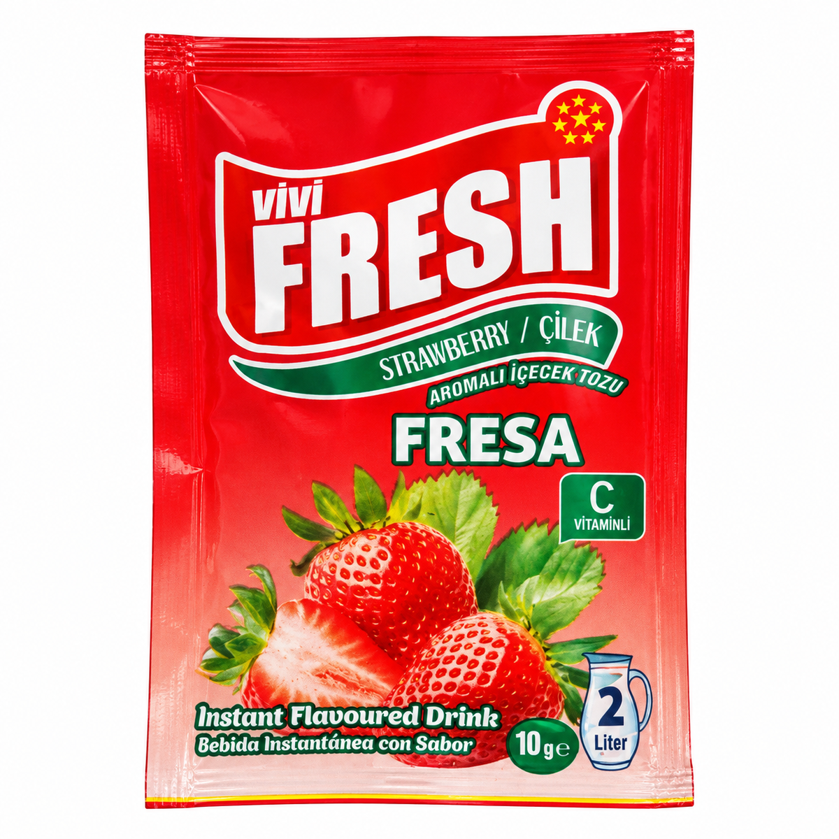 BEBIDA INSTANTANEA FRESA / 10 GR / 2 L