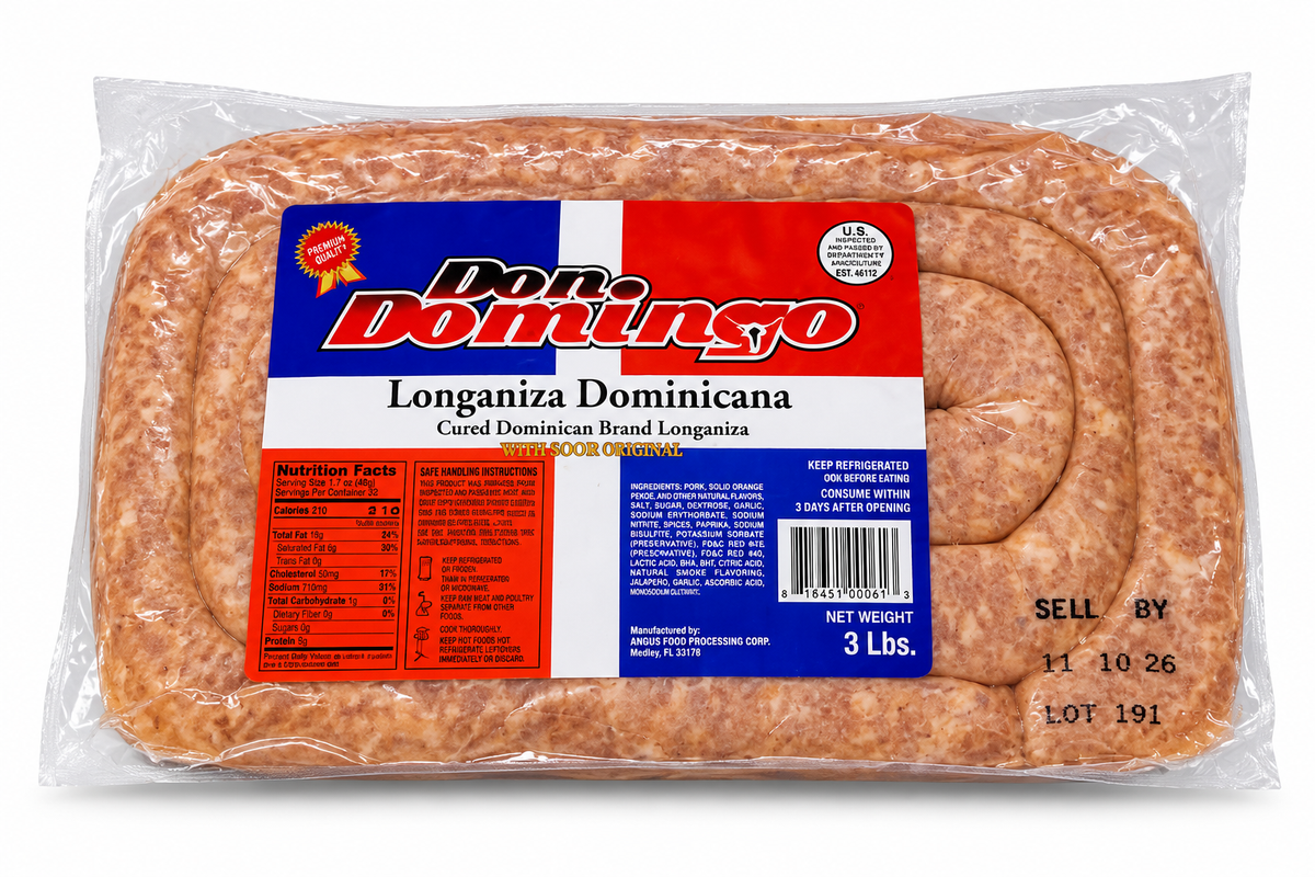 LONGANIZA DOMINICANA / 3LBS / DON DOMINGO