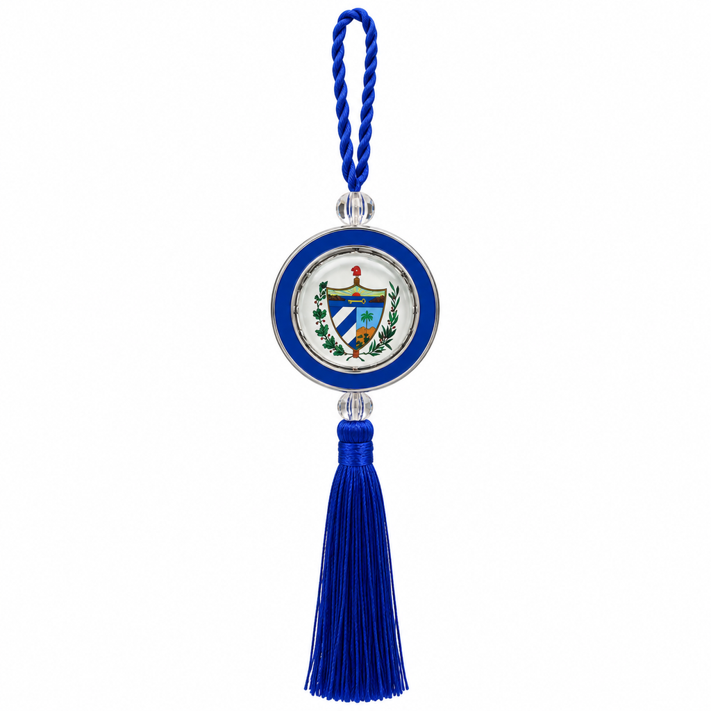 COLGANTE PARA CARRO/ BANDERA CUBA Y ESCUDO