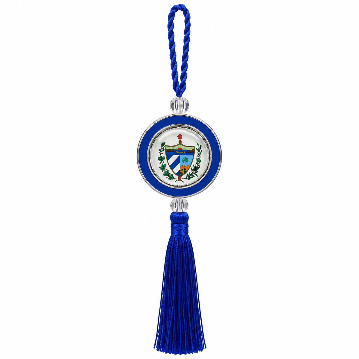 COLGANTE PARA CARRO/ BANDERA CUBA Y ESCUDO