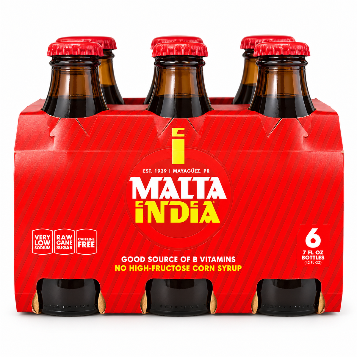 MALTA INDIA / 7 OZ / PAQUET 6 BOTELLITAS
