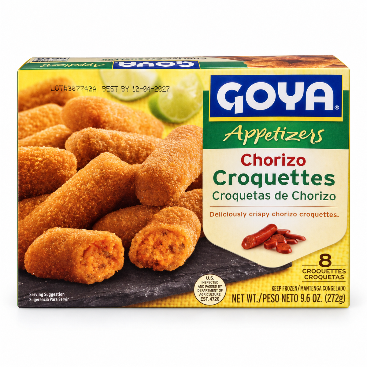 CROQUETAS DE CHORIZO / 8 CROQUETAS / 9.6 OZ /GOYA