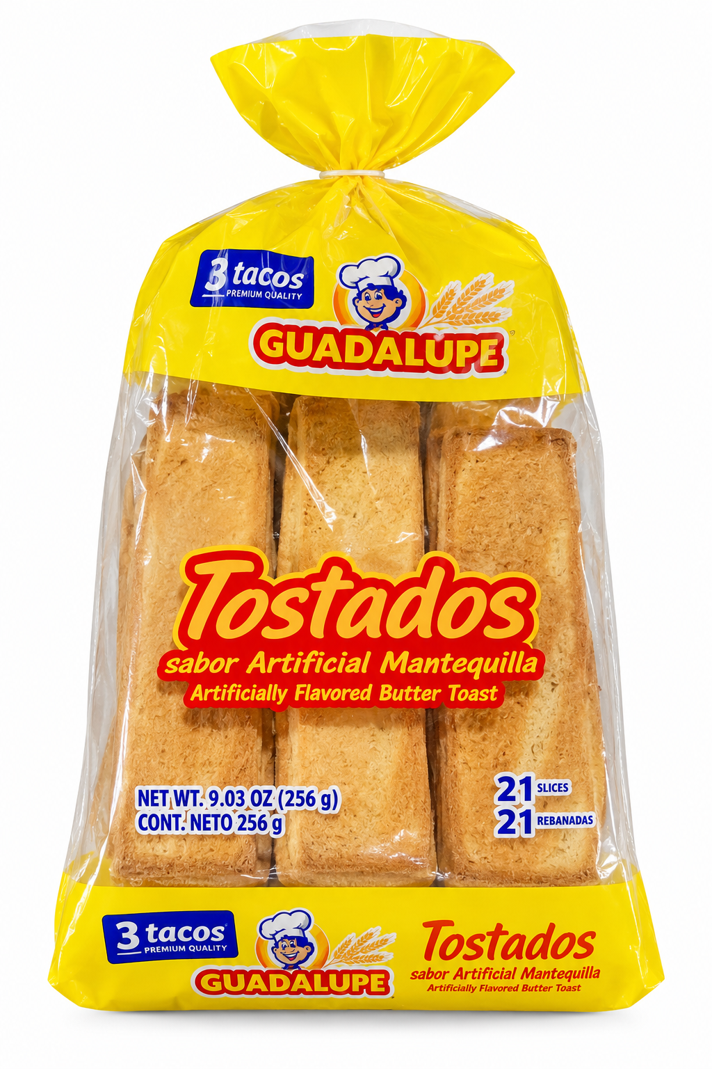 TOSTADAS SABOR MANTEQUILLA / 21 REBANADA