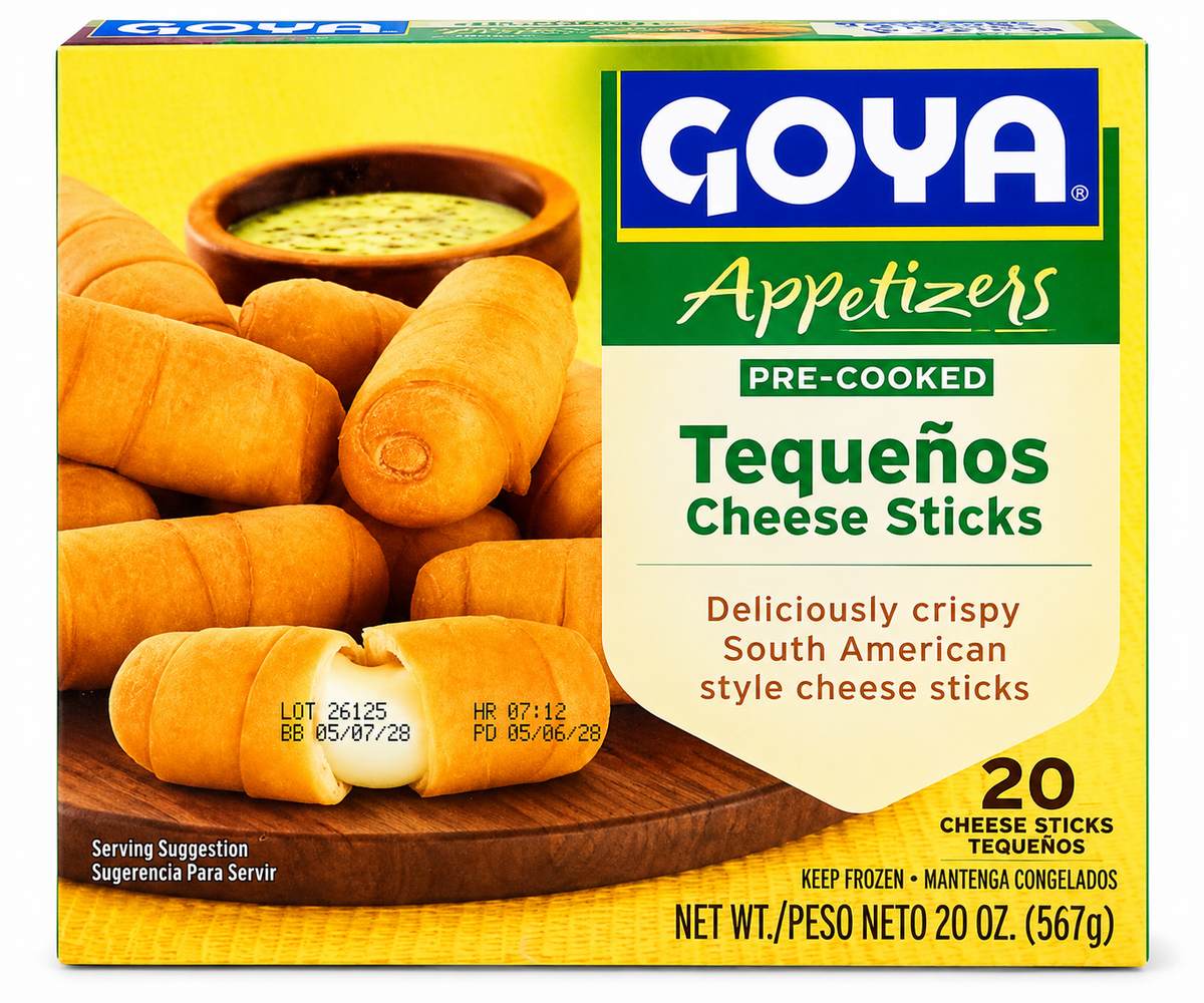 TEQUEŃOS DE QUESO/ 20 UNIDADES / 20 0Z