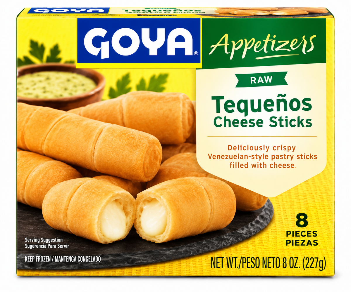 TEQUEÑOS RELLENOS DE QUESO / 8 PIEZAS / 8 OZ