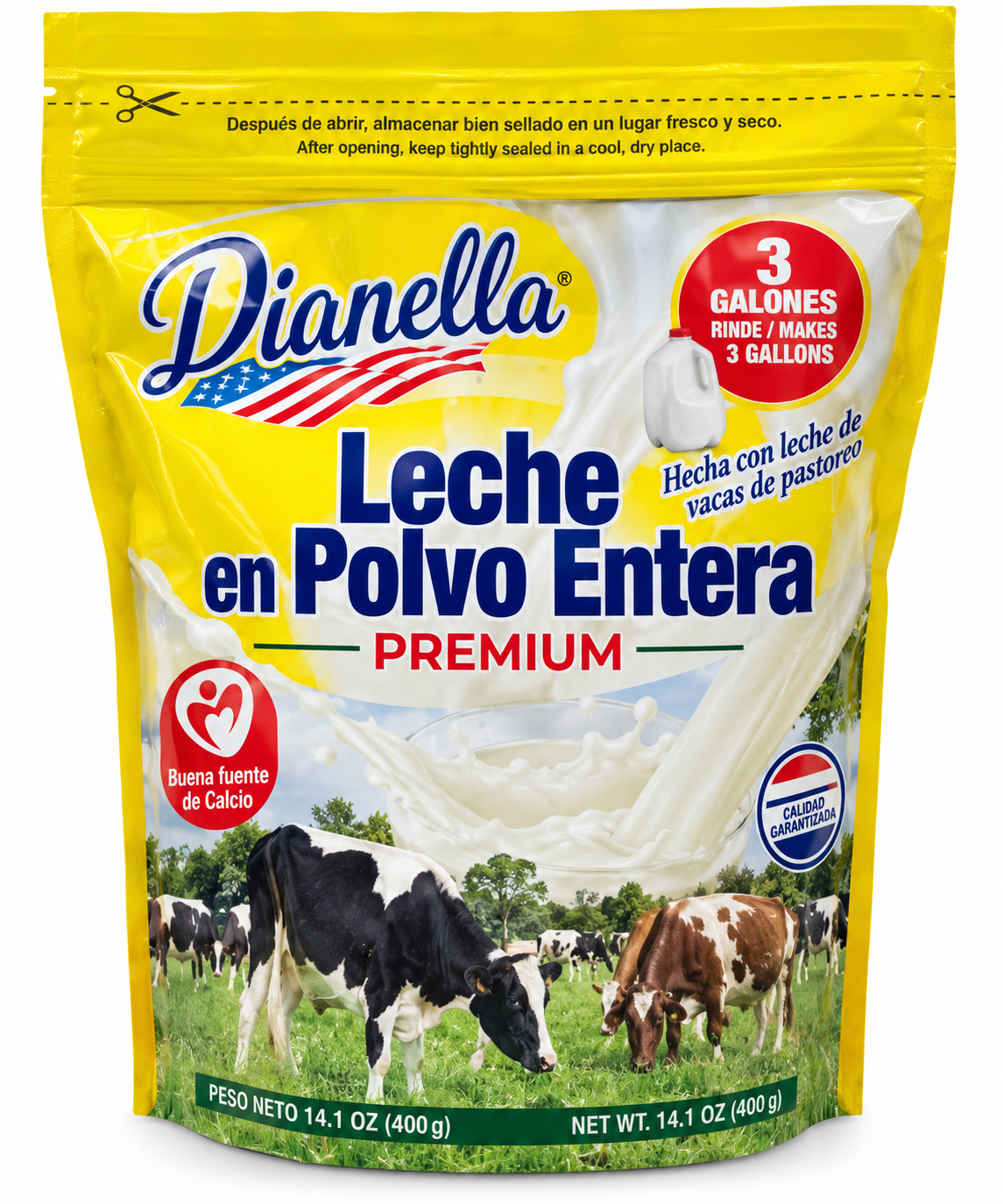 LECHE EN POLVO ENTERA /PREMIUN /14.1 OZ/ 1LB