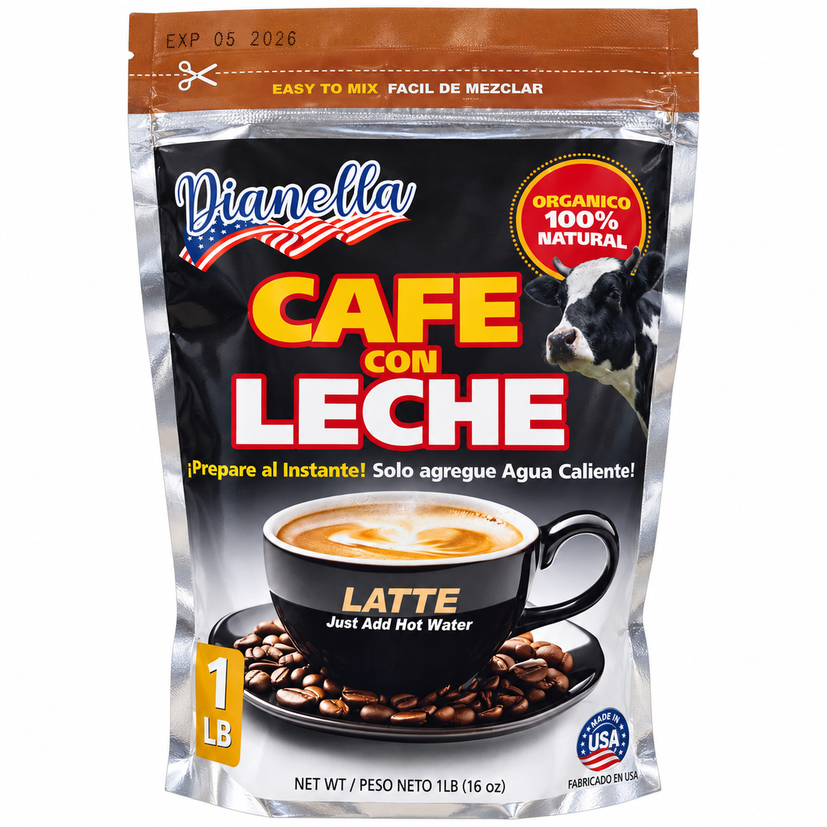 CAFÉ CON LECHE / 16 OZ / 1LB