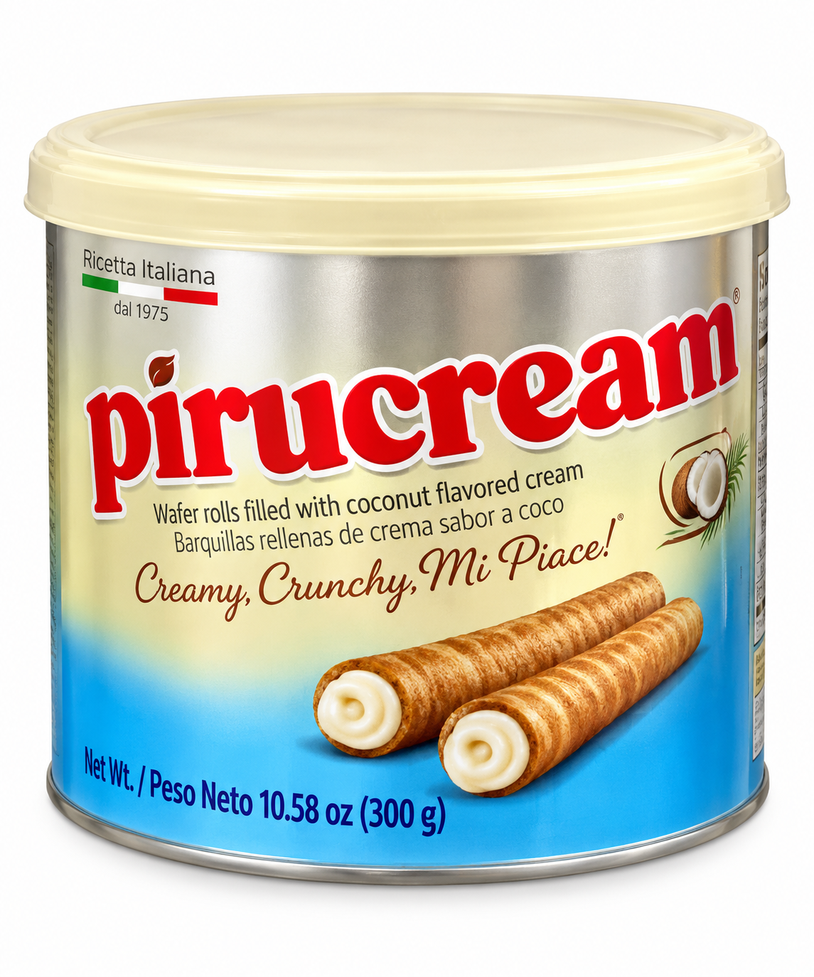 PIRUCREAM / RELLENAS DE CREMA SABOR COCO / 10.5 OZ