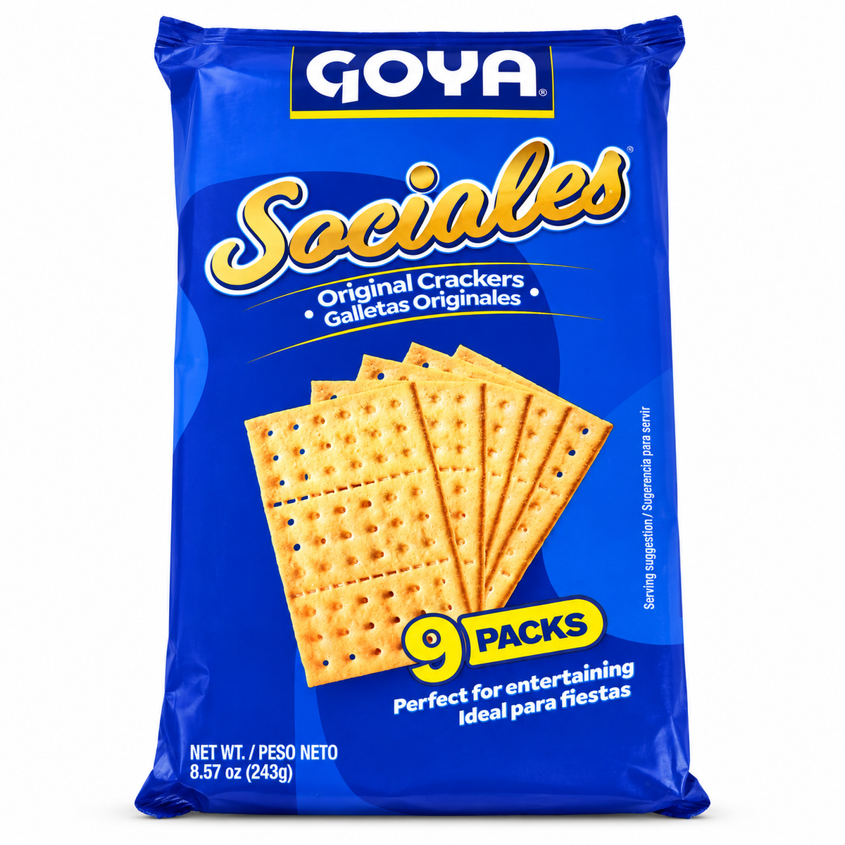 GALLETAS ORIGINALES / 9 PAQUETES / 8.57 OZ