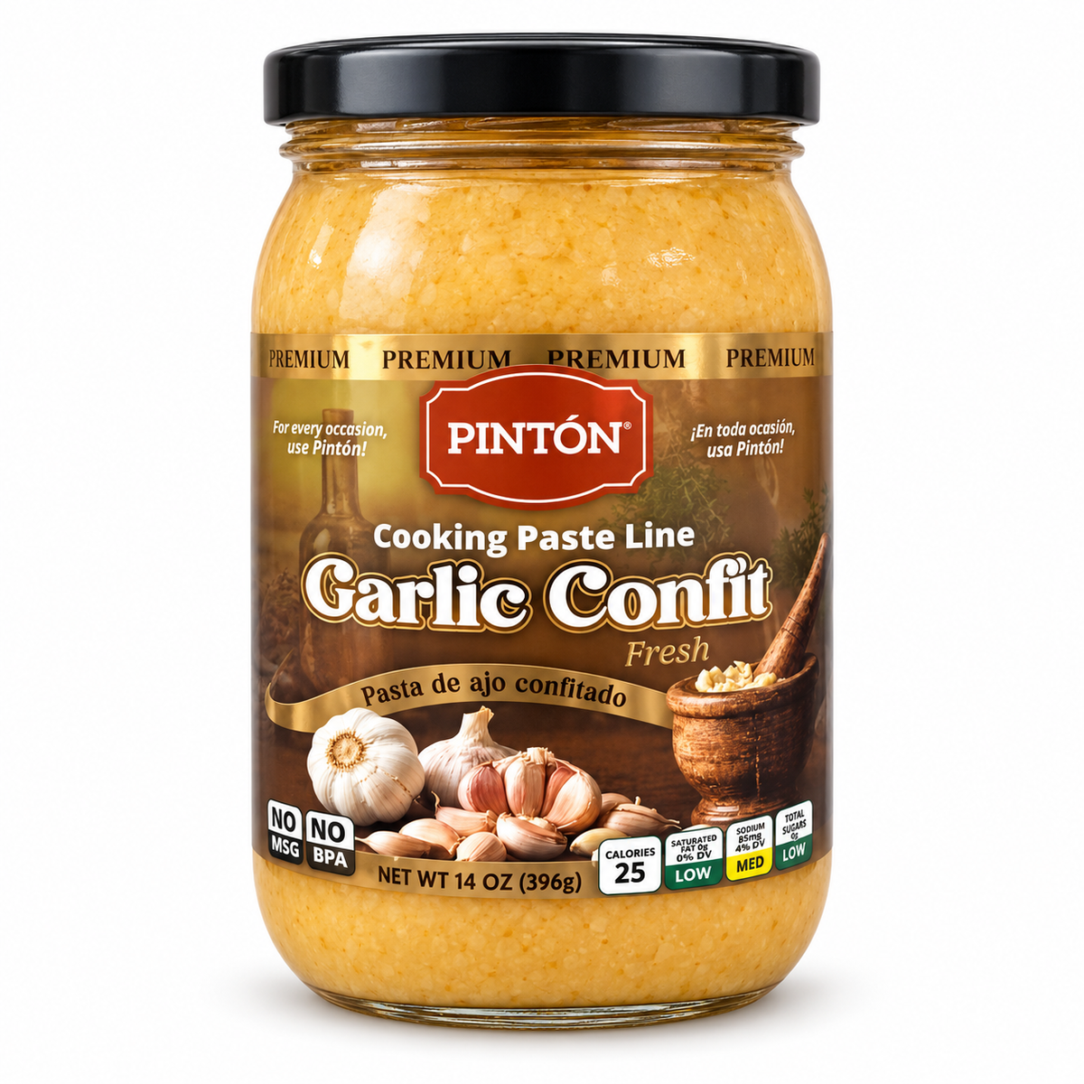 PASTA DE AJO CONFITADO / 14 OZ / PINTÓN /