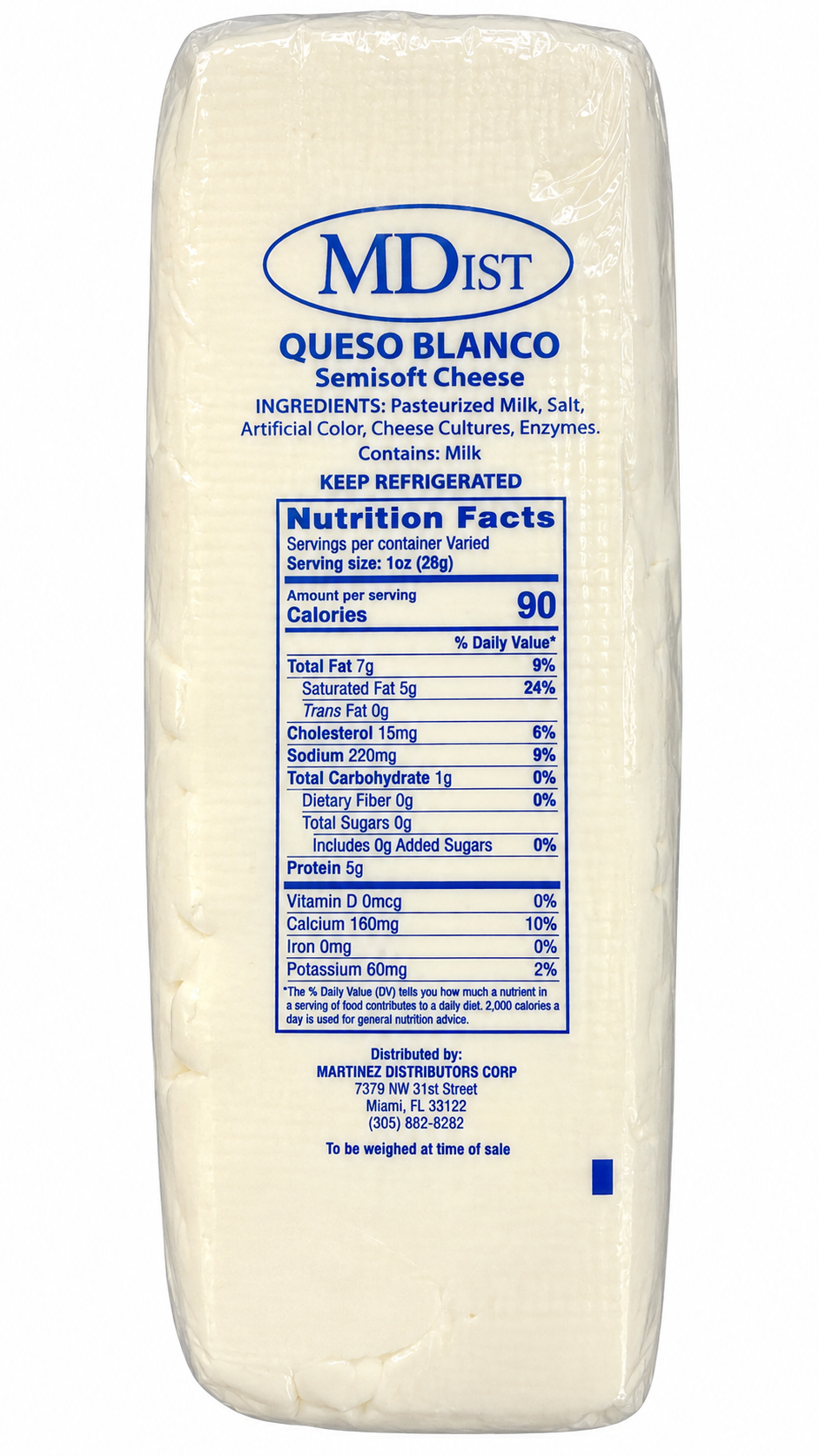 QUESO BLANCO GRANDE / 6.20 LB