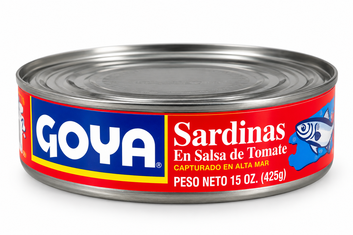 SALDINA EN SALSA D TOMATE /GOYA / 15 OZ