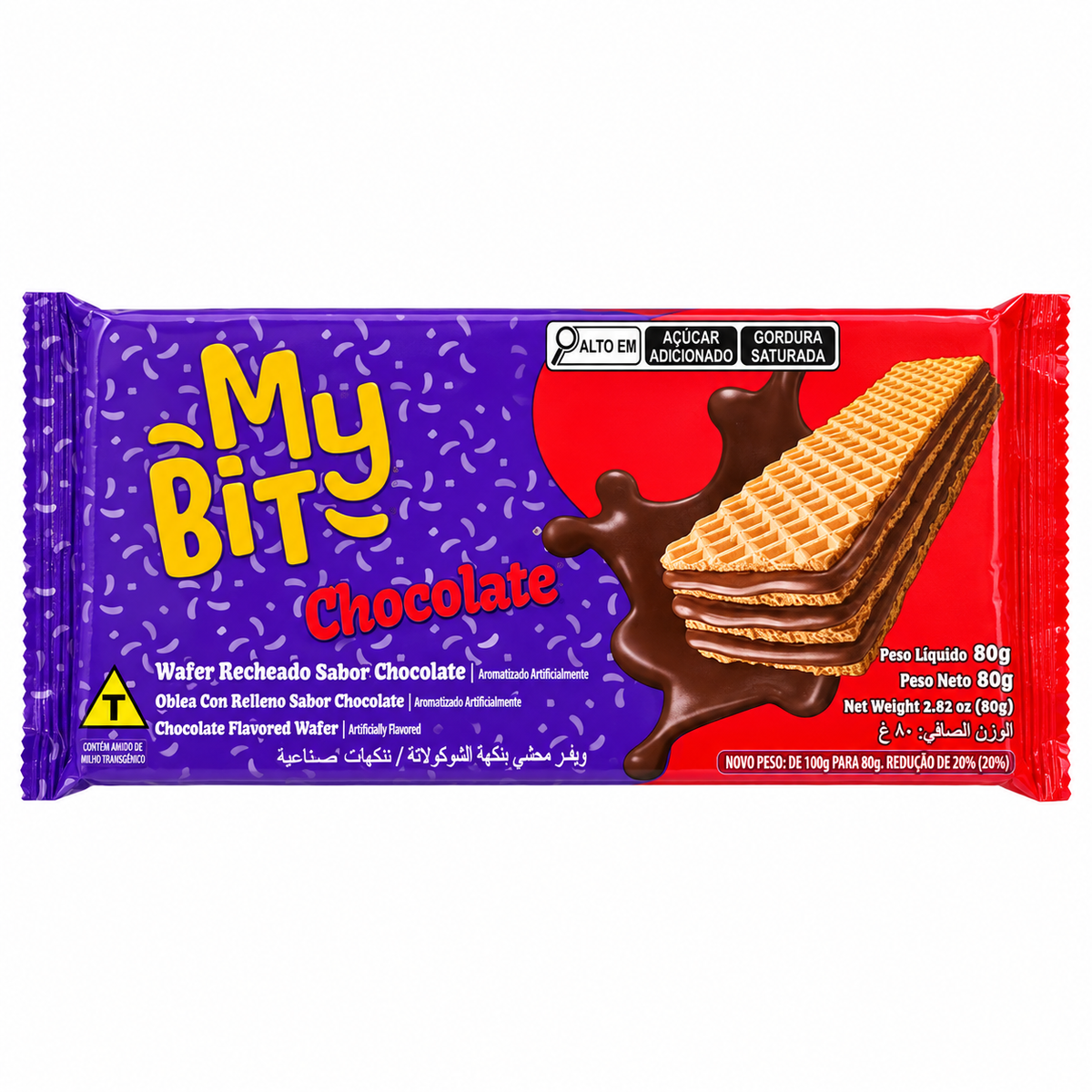OBLEA CON RELLENO SABOR CHOCOLATE / 2.82 OZ