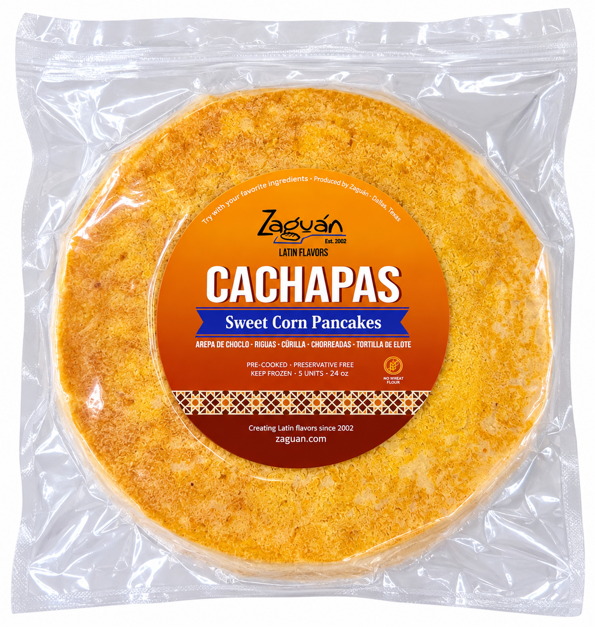 CACHAPAS / TORTILLA DE ELOTE / 5 UNITS / 24OZ