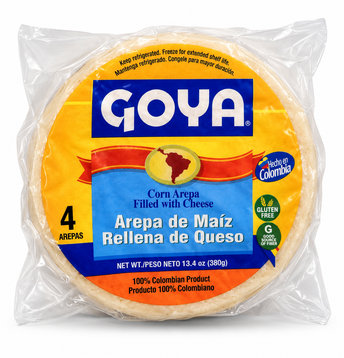 AREPA DE MAÍZ RELLENA DE QUESO / 13.4 OZ /GOYA