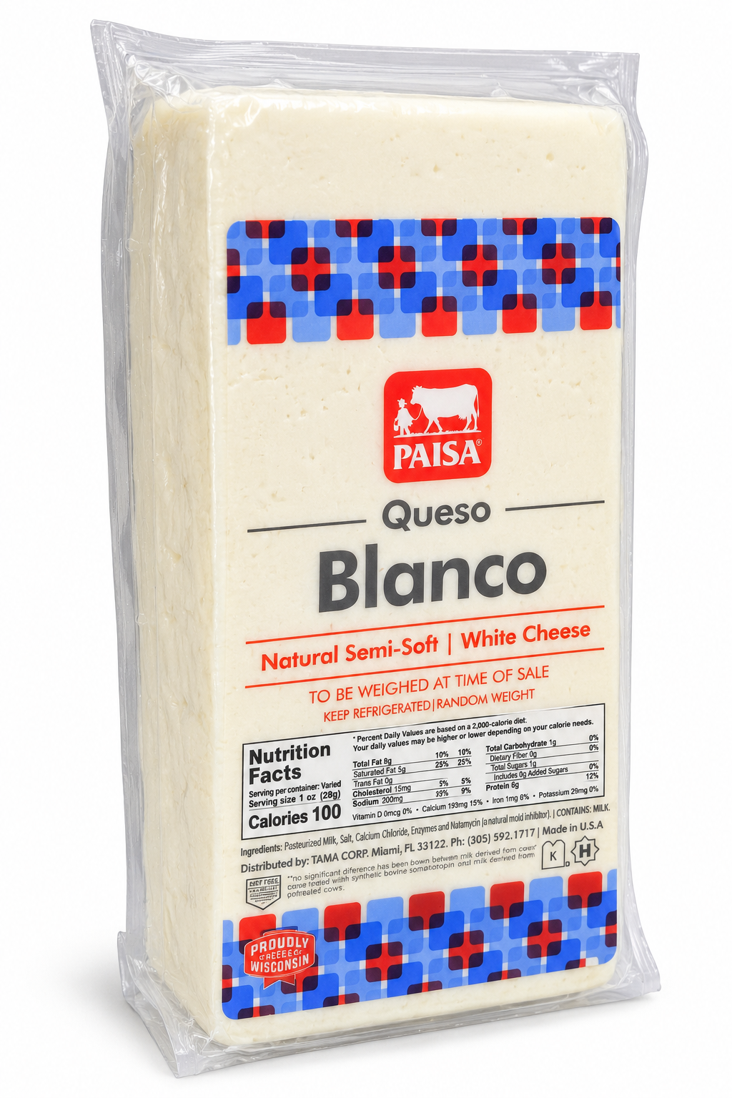 QUESO BLANCO / PESO NETO 4-5 LB
